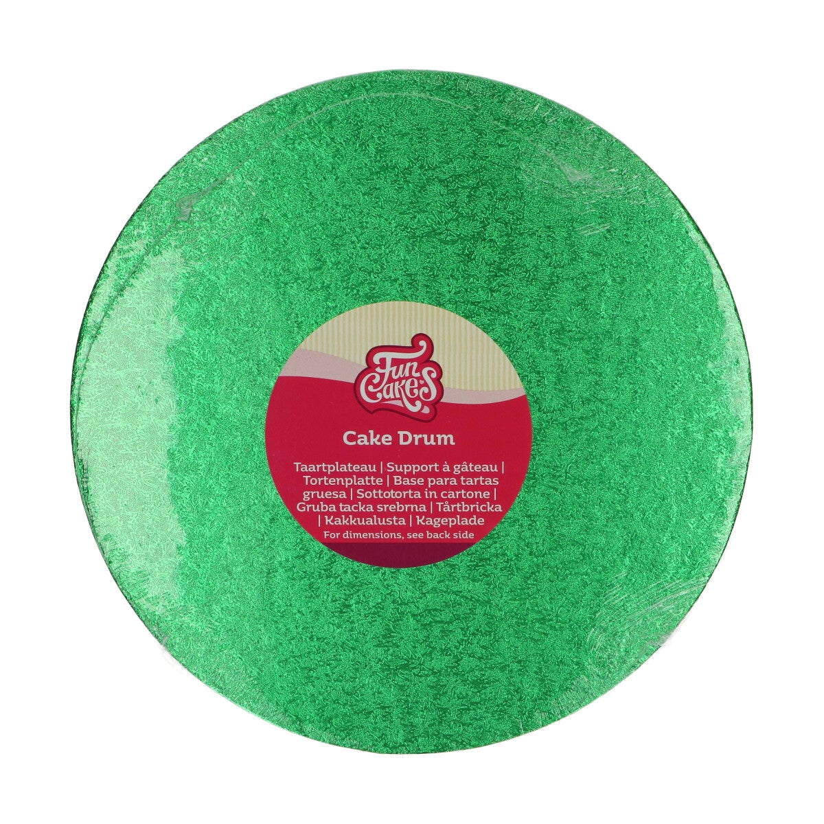 FunCakes Cake Drum Rond Ø25cm -Vert-