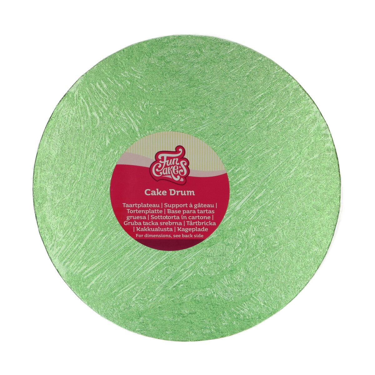 FunCakes Cake Drum Rond Ø25cm -Vert clair-