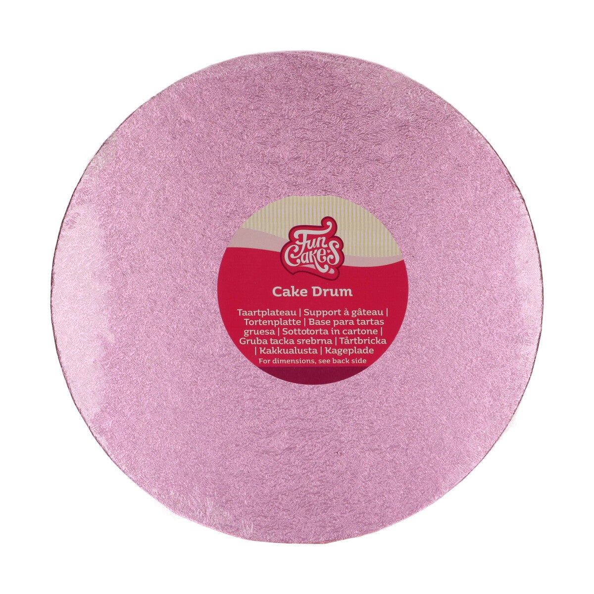 FunCakes Cake Drum Rond Ø25cm -Pink-