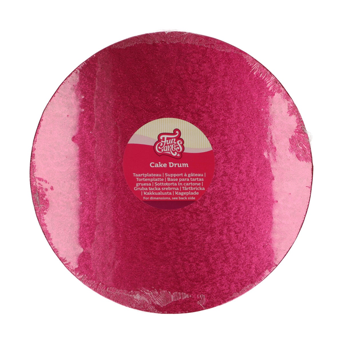 FunCakes Cake Drum Rond Ø30,5cm -Cerise-