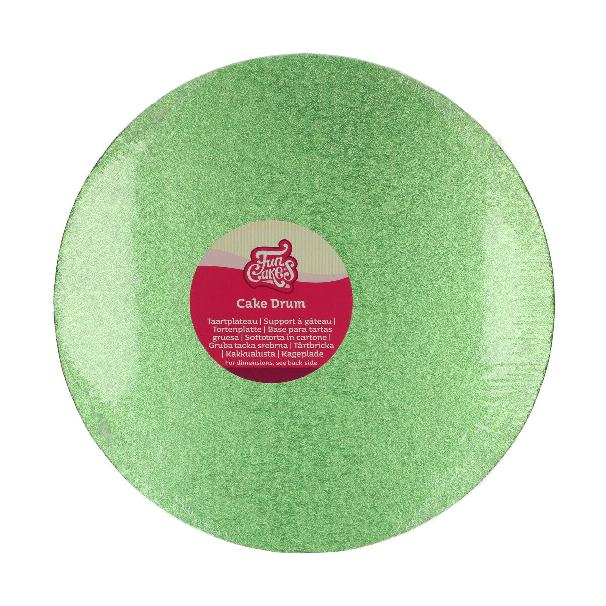 FunCakes Cake Drum Rond Ø30,5cm -Vert clair-