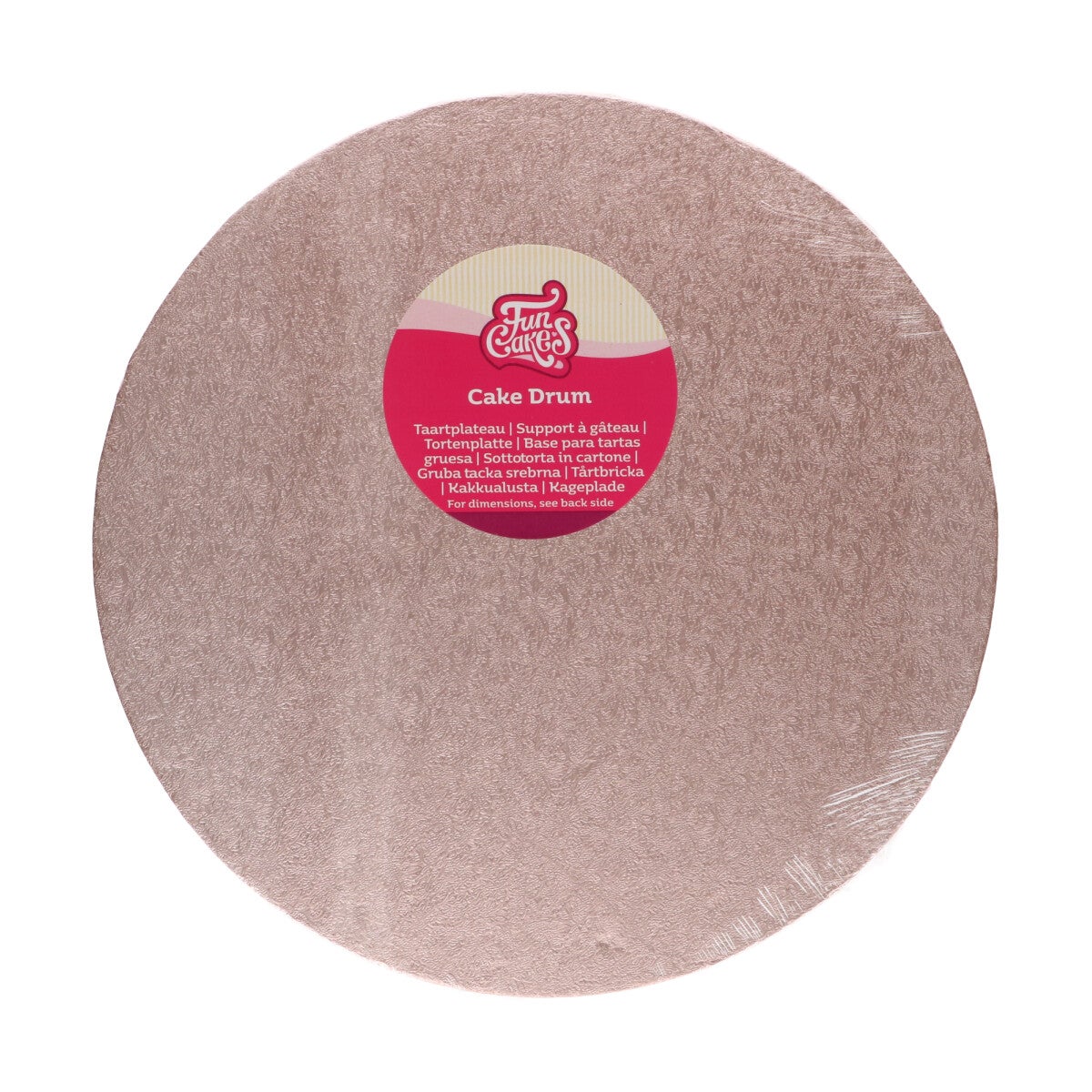 FunCakes Cake Drum Rond Ø30,5cm -Rose Gold-