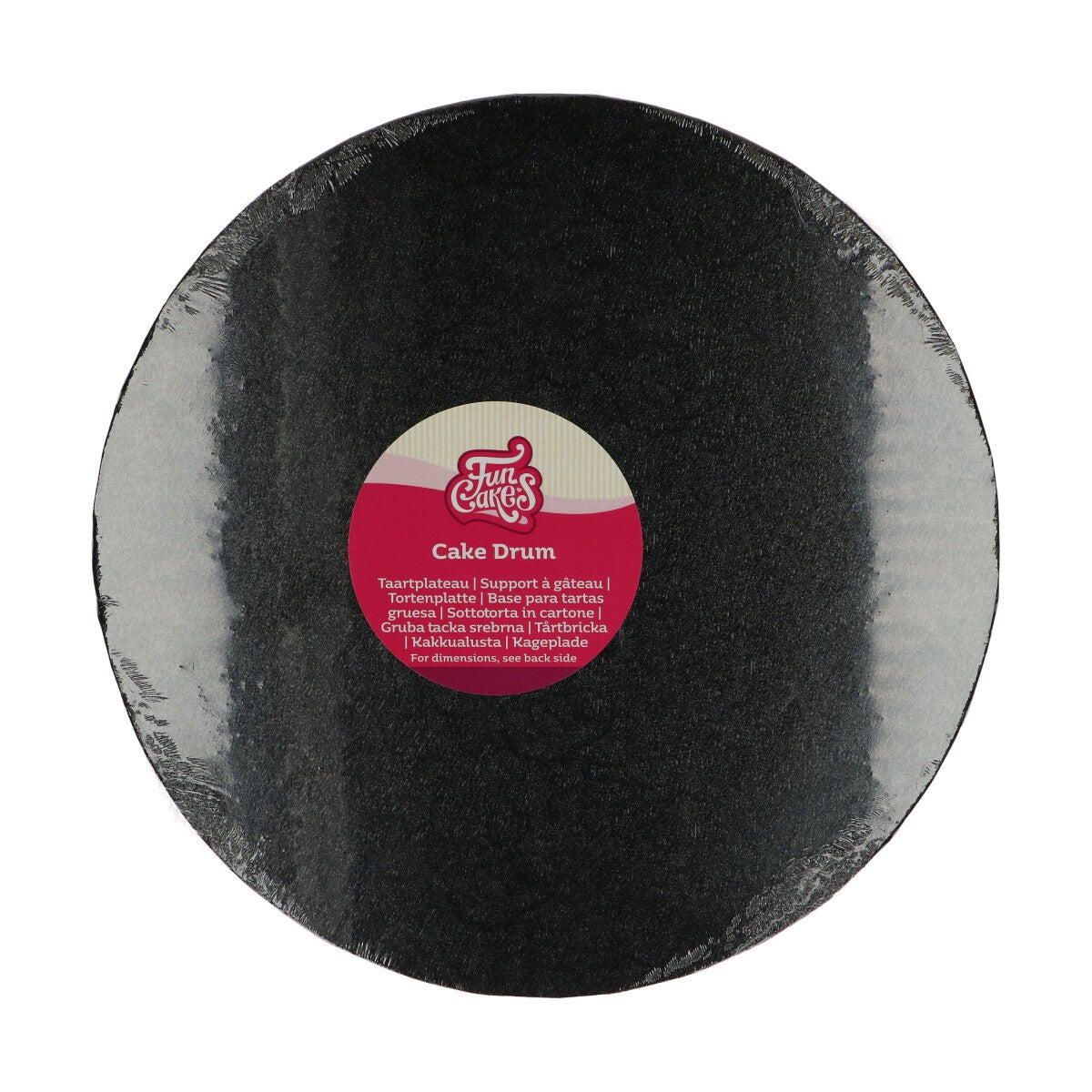 FunCakes Cake Drum Rond Ø30,5cm -Black