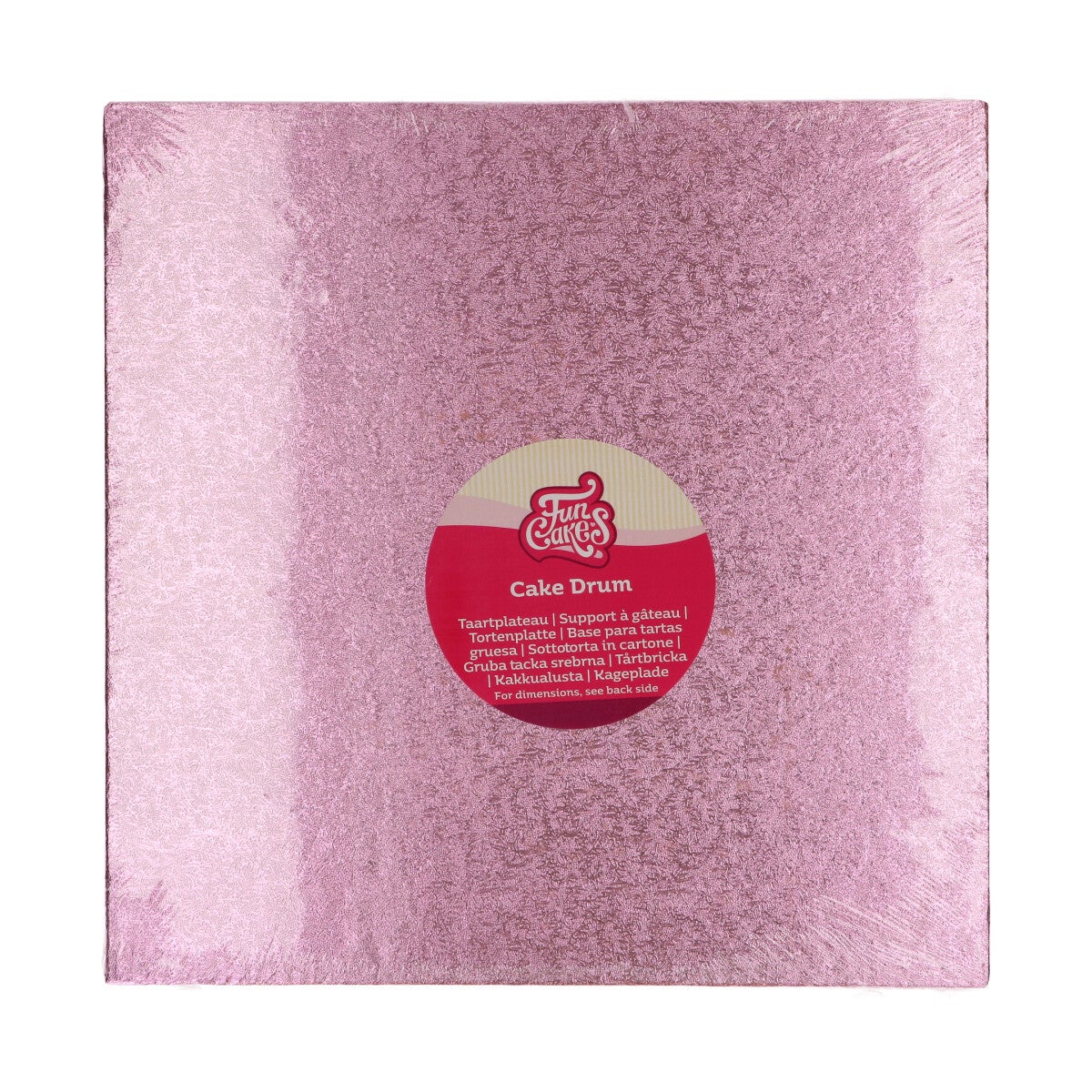 FunCakes Cake Drum Carré 30,5cm -Rose-