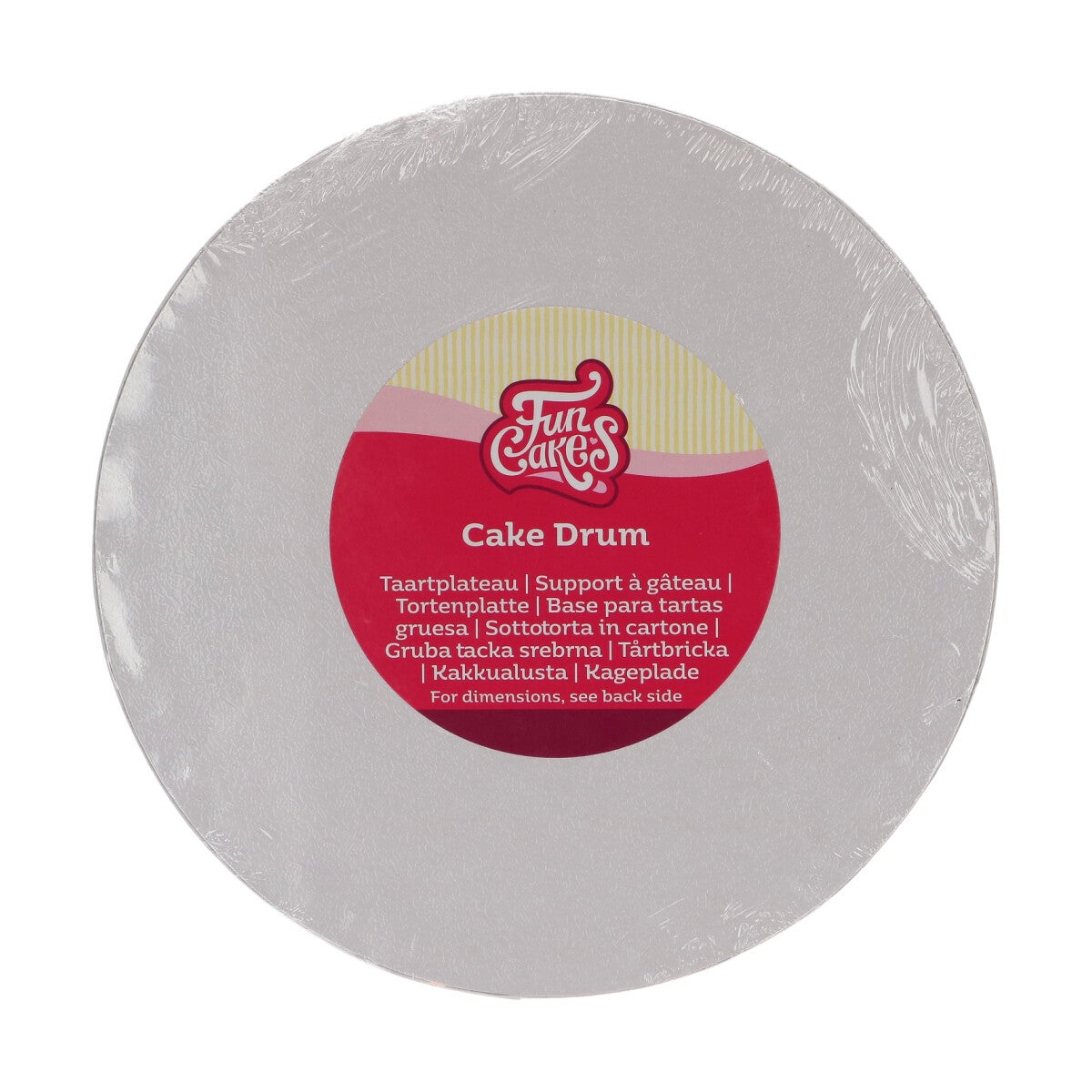 FunCakes Cake Drum rond Ø20 cm - Blanc