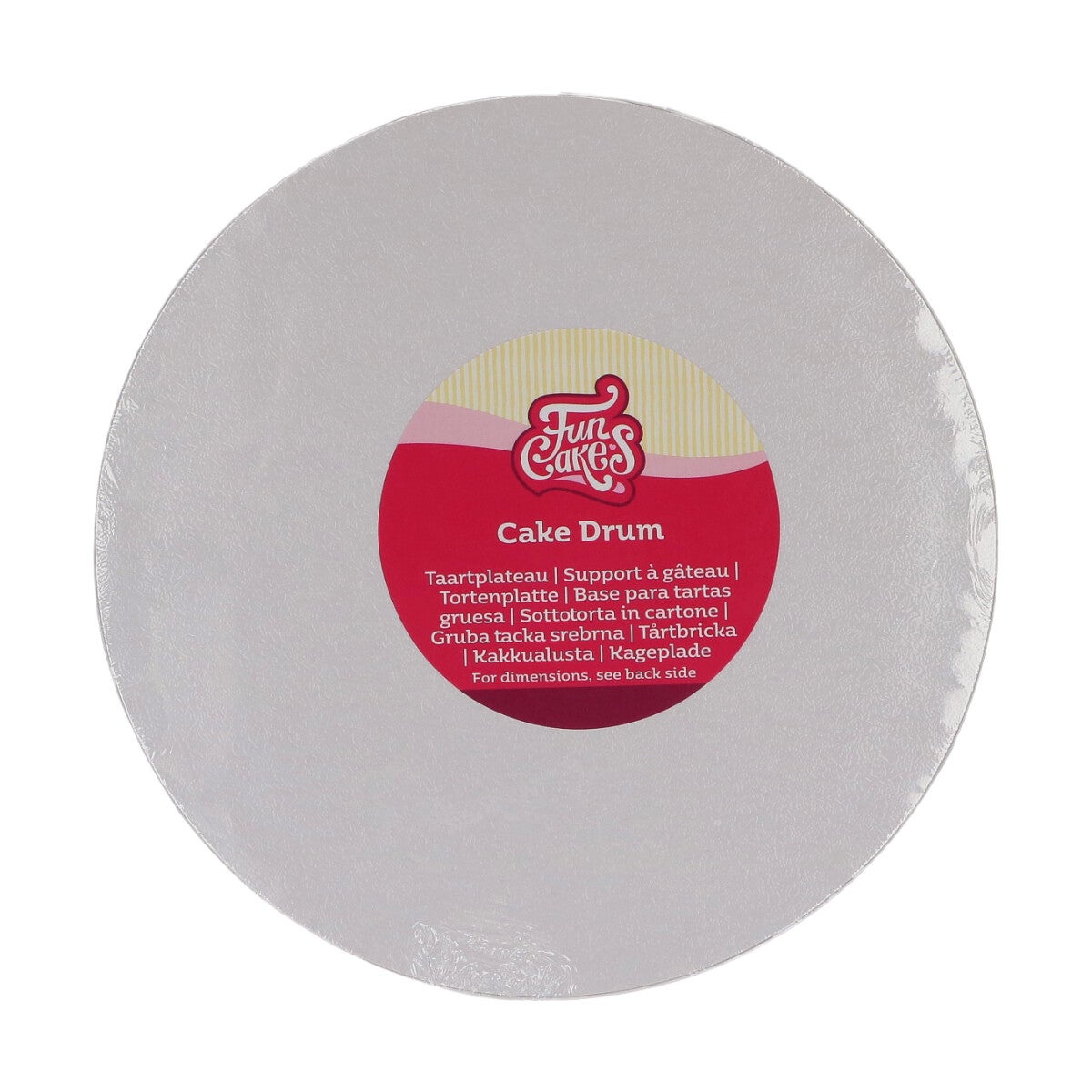 FunCakes Cake Drum rond Ø22,5 cm - Blanc