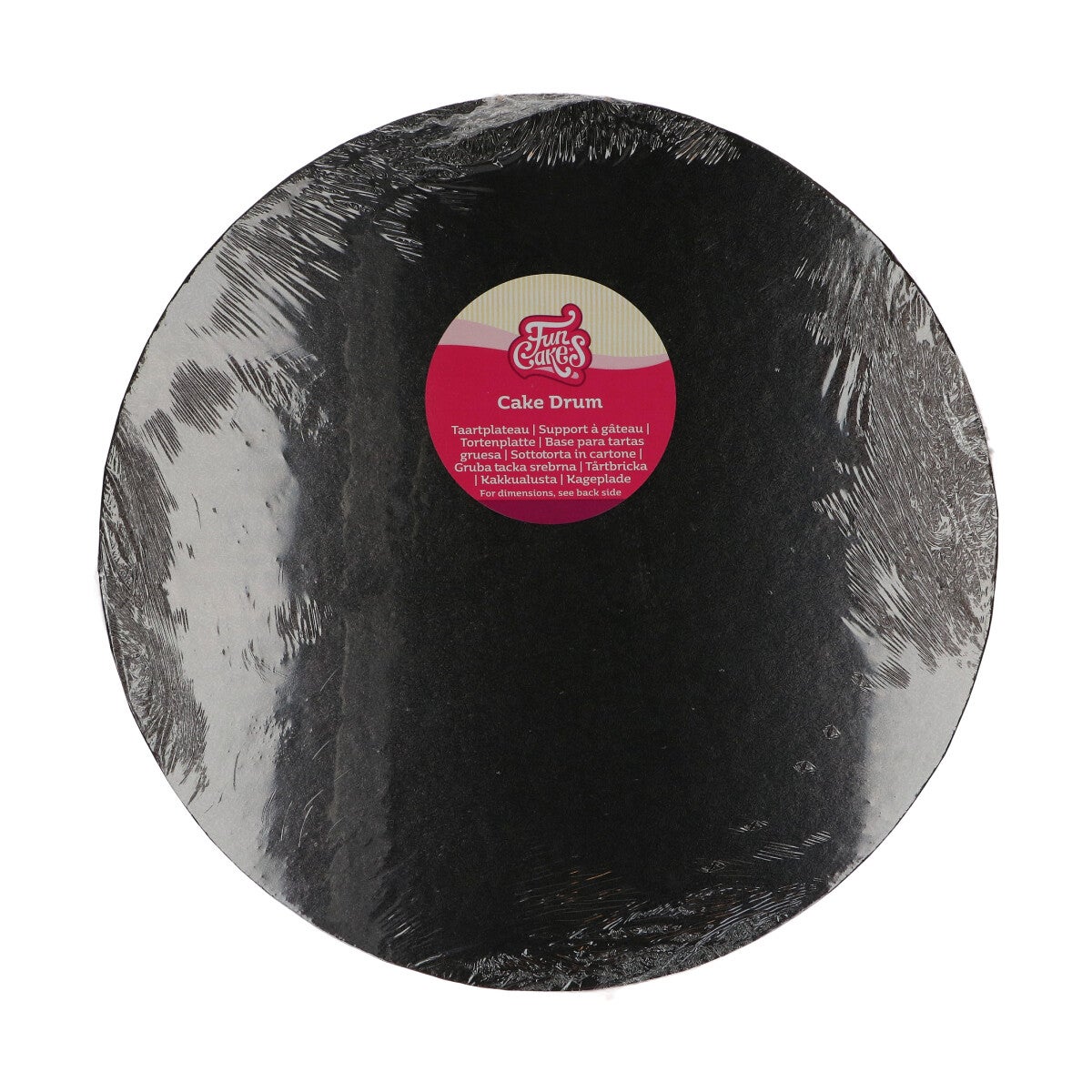 FunCakes Cake Drum rond Ø35,5 cm - noir