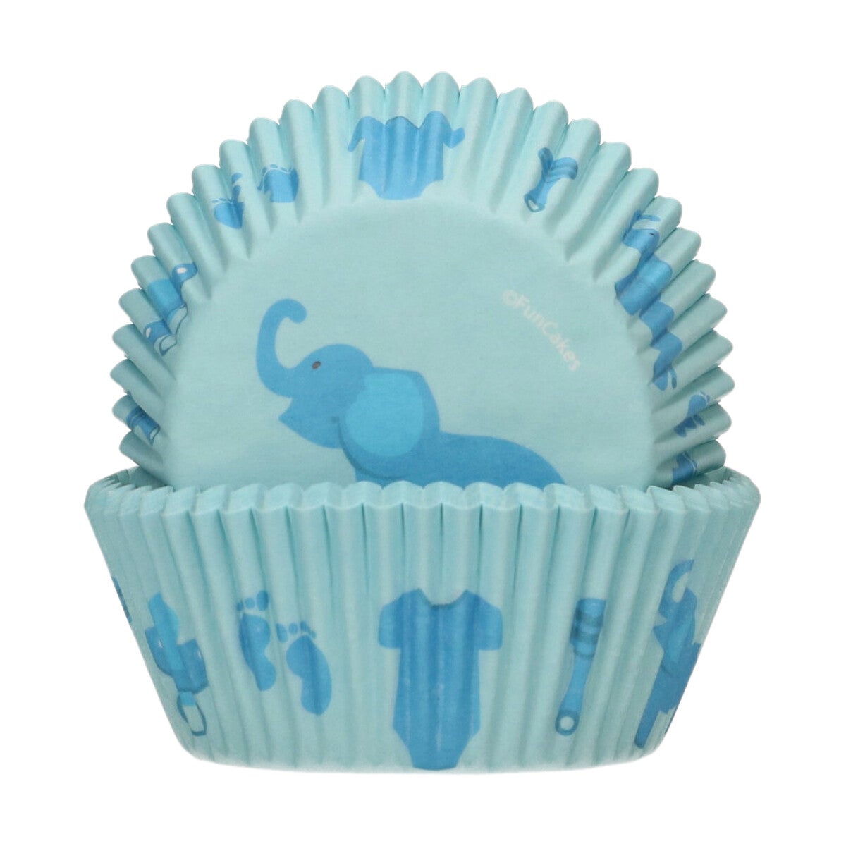 FunCakes Caissettes à Cupcakes Bébé Bleu pcs/48