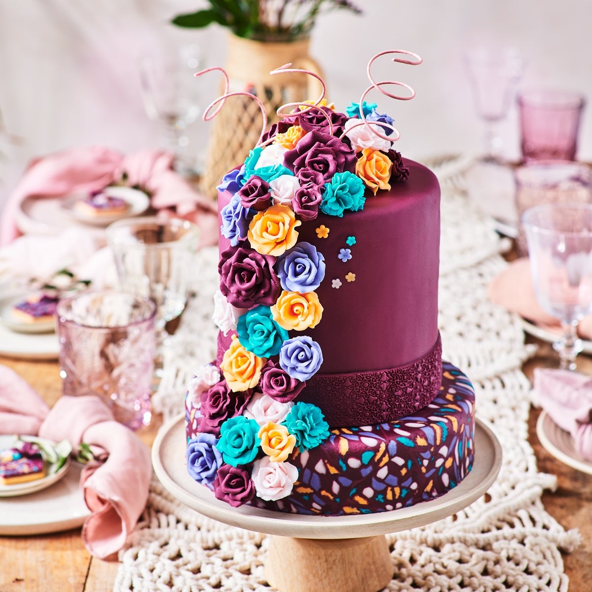 FunCakes Pâte à Sucre Chic Aubergine 250 g