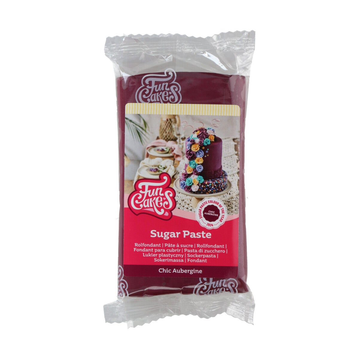 FunCakes Pâte à Sucre Chic Aubergine 250 g