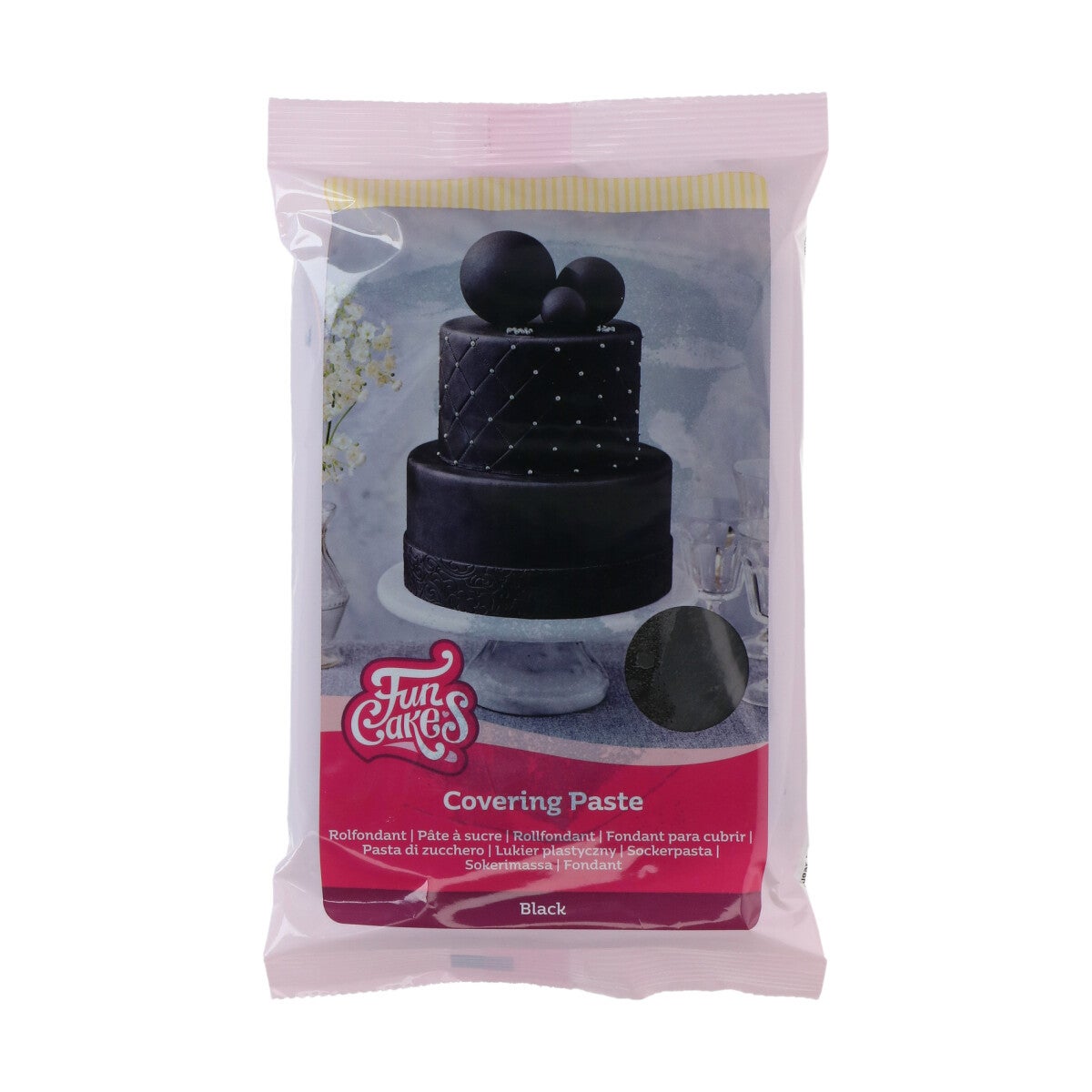 FunCakes Covering Paste 500g Noir