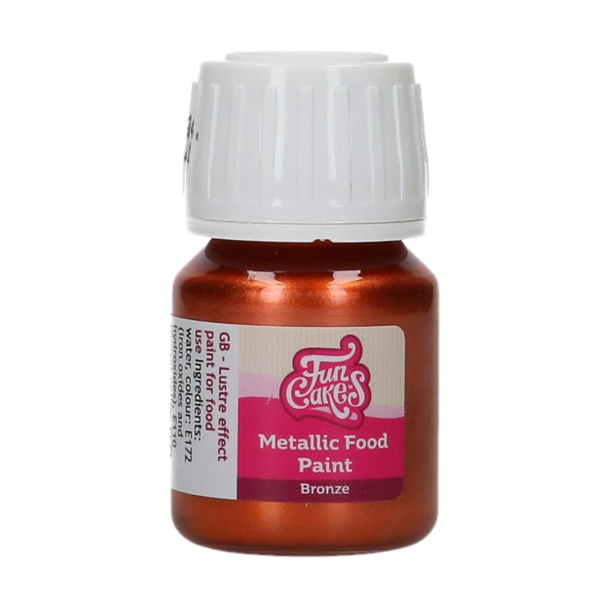 FunCakes Peinture Alimentaire Métallique Bronze 30 ml