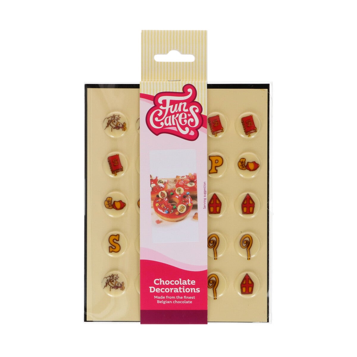 FunCakes Décorations en Chocolat Saint Nicolas 2 cm Set/25