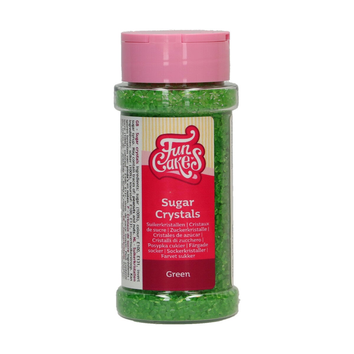 FunCakes Sugar Crystals -Vert- 80g
