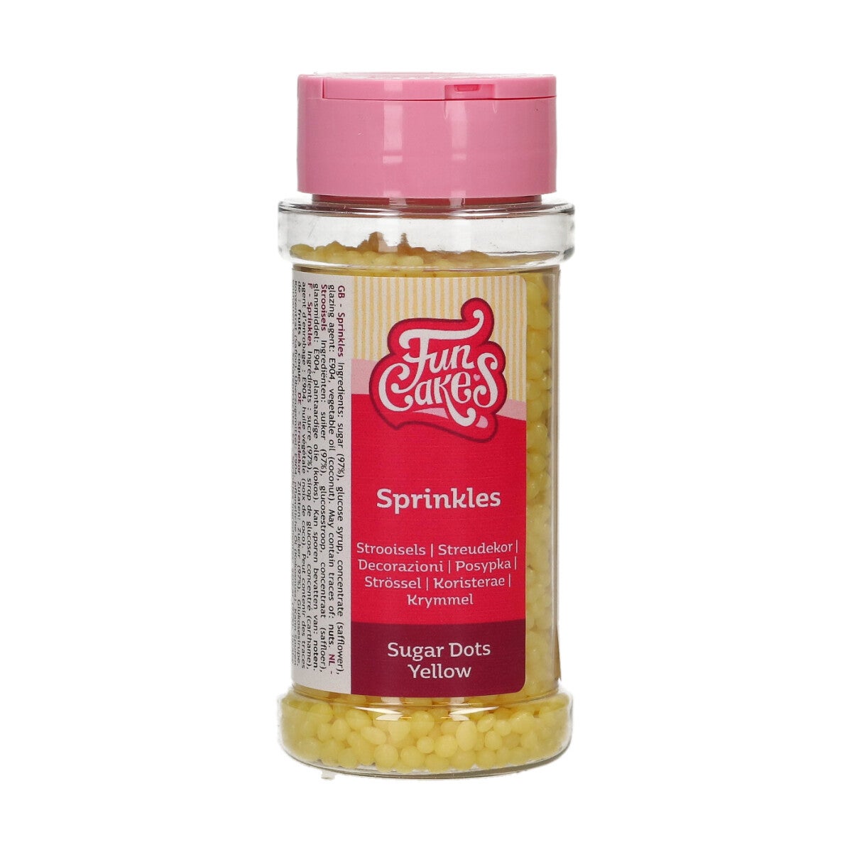FunCakes Sugar Dots Jaune 80 g