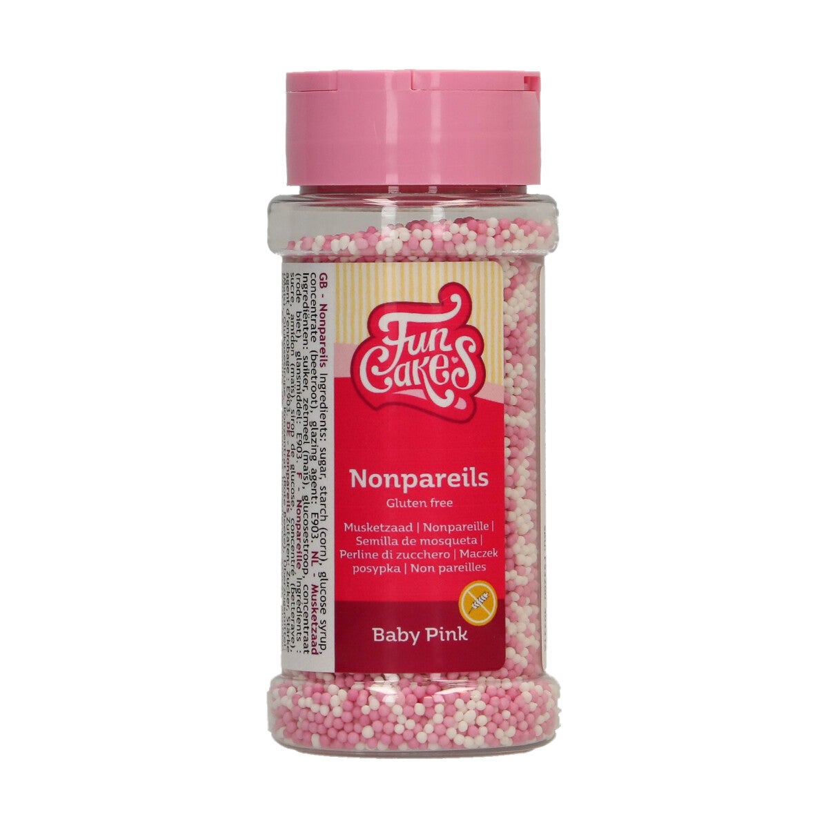 FunCakes Gluten-Free NonPareils Baby Pink 80 g