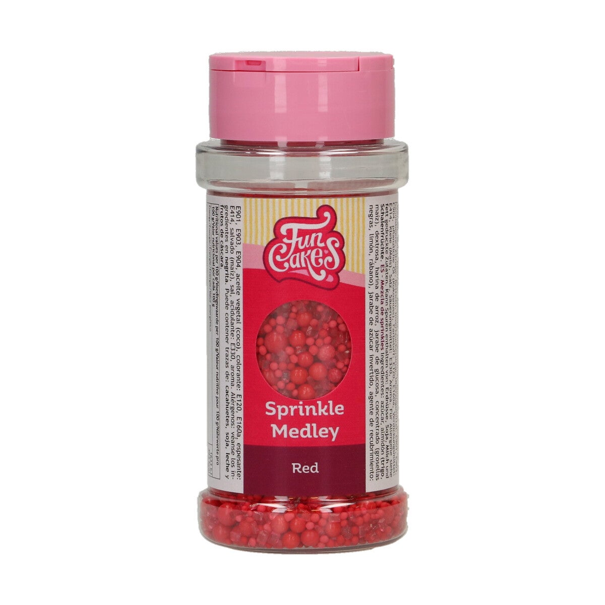 FunCakes Sprinkle Medley Rouge 70g