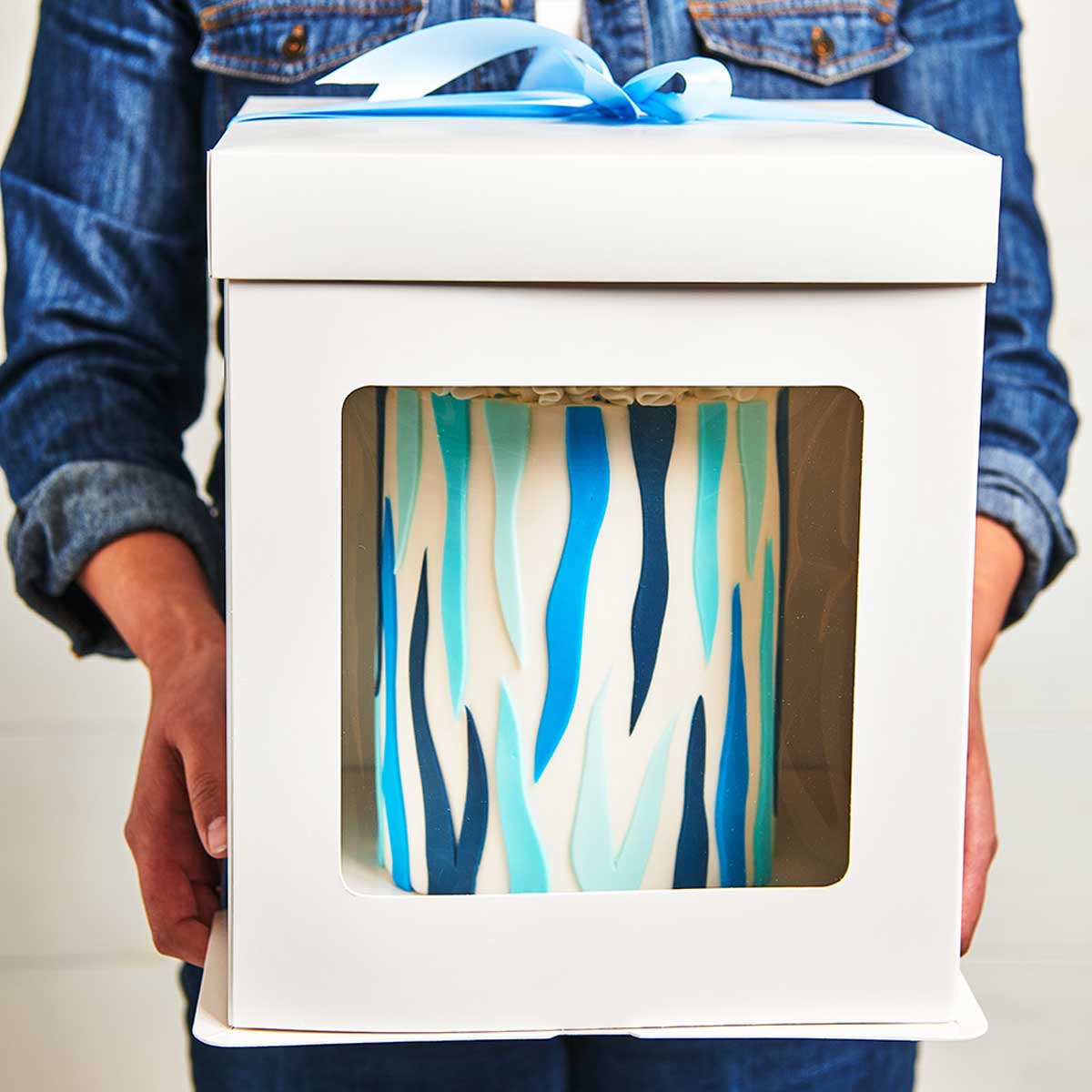 FunCakes Tall Cake Box 21 x 21 x 23,5 cm - Blanc