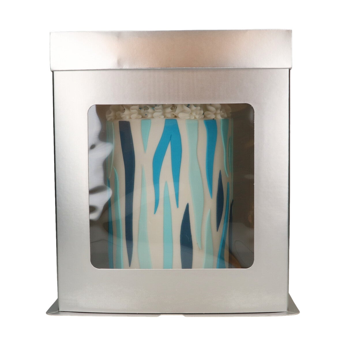FunCakes Tall Cake Box 21 x 21 x 23,5 cm - Argent
