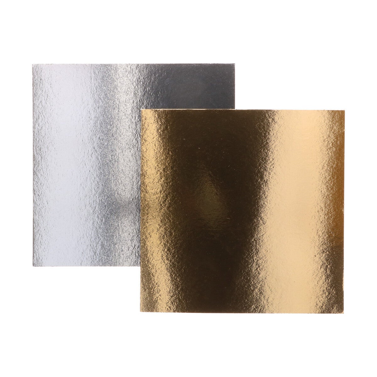 FunCakes Plateaux à gâteau - Argent/Or - Carré- 20cm pk/3