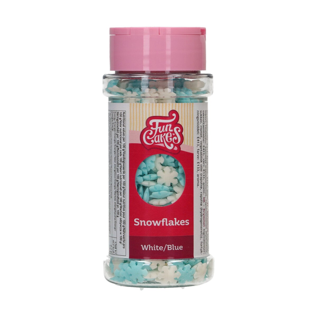 FunCakes Flocons de neige blanc/bleu 50 g
