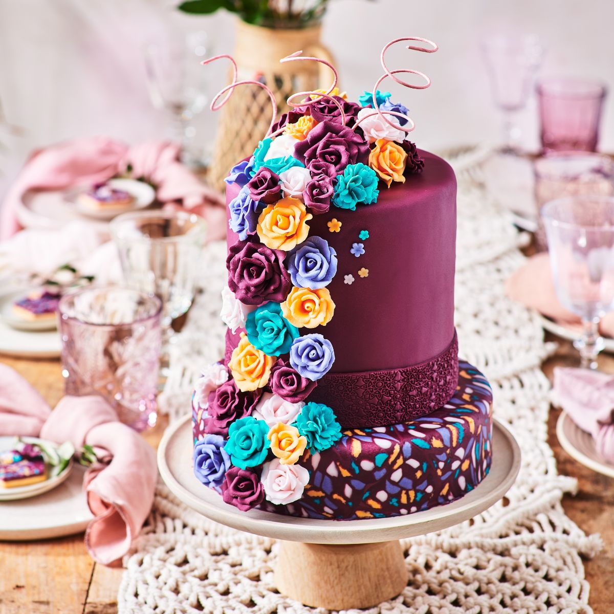 FunCakes Pâte à Sucre Rosé White 250 g