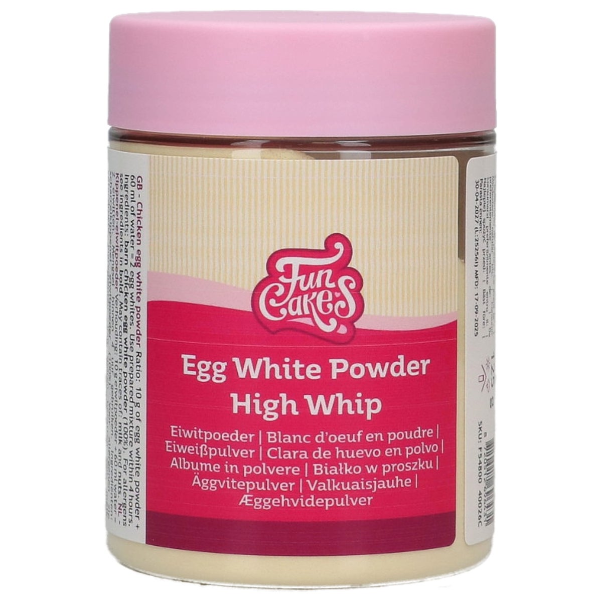 FunCakes Blanc D'oeuf en Poudre Spécial Pâtisserie 125 g