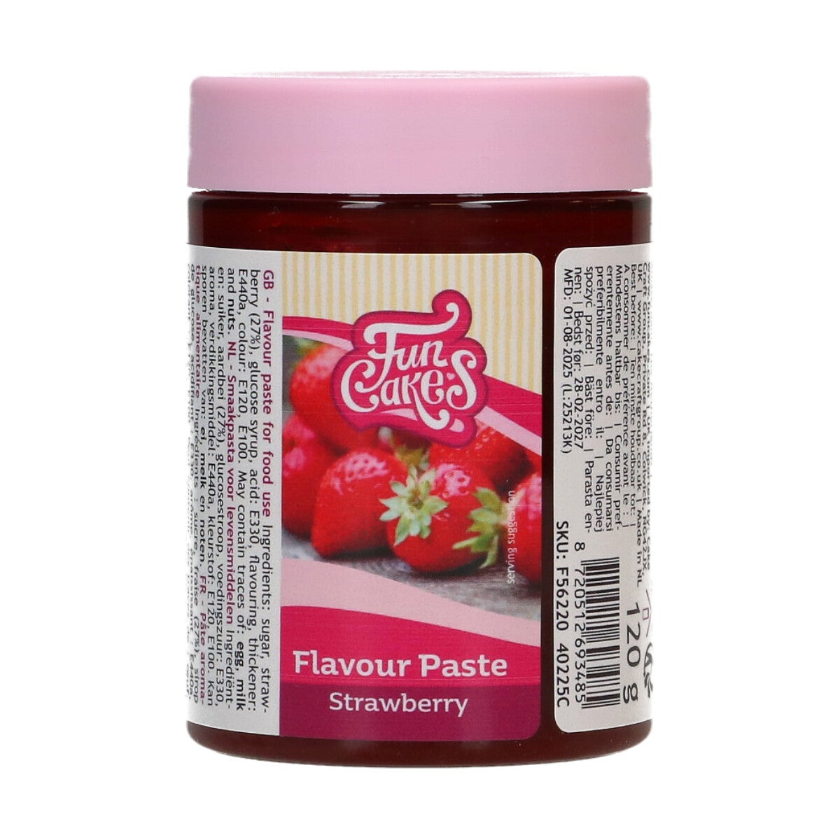 FunCakes Smaakpasta Aardbei 120g