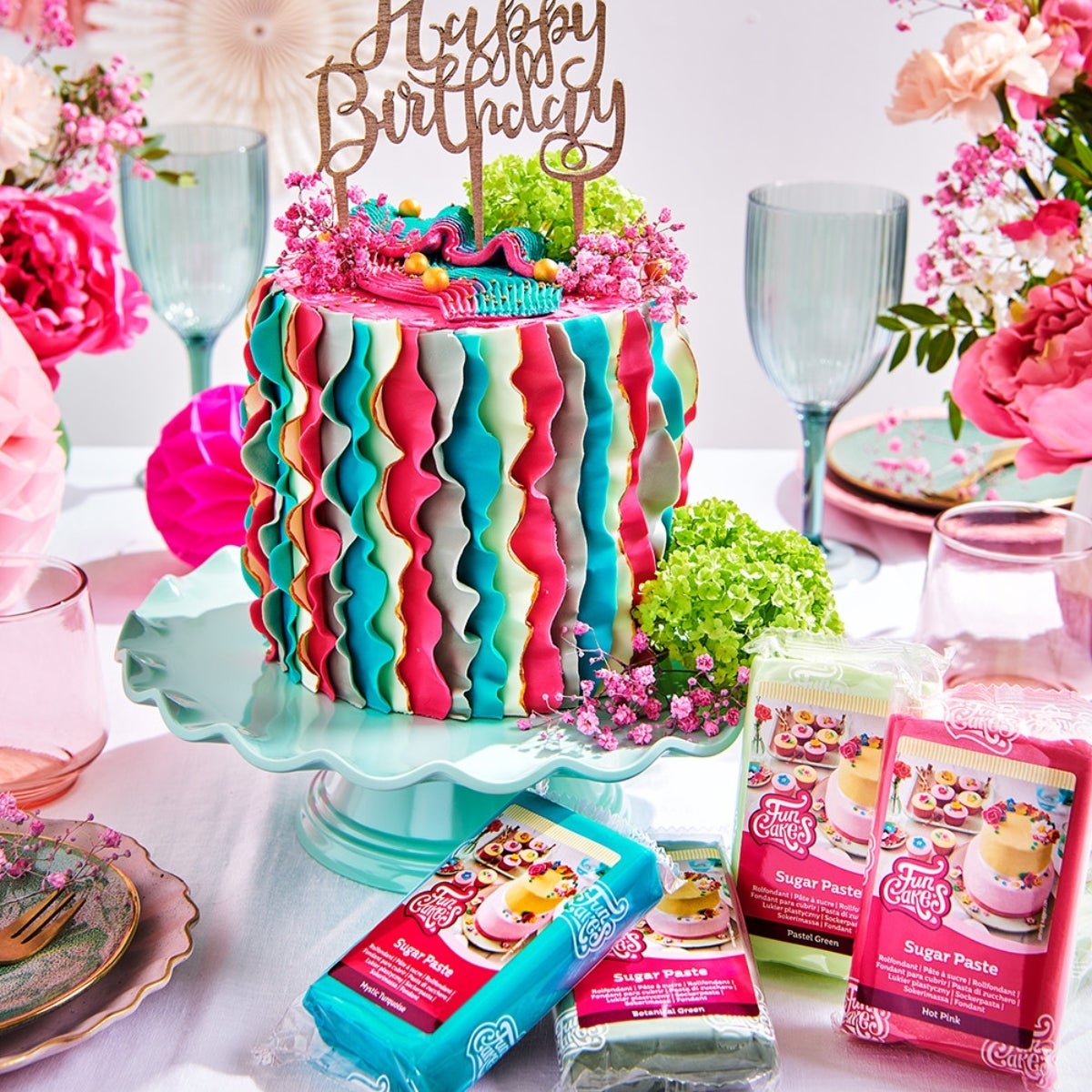 FunCakes Pâte à Sucre Sweet Pink 1 kg