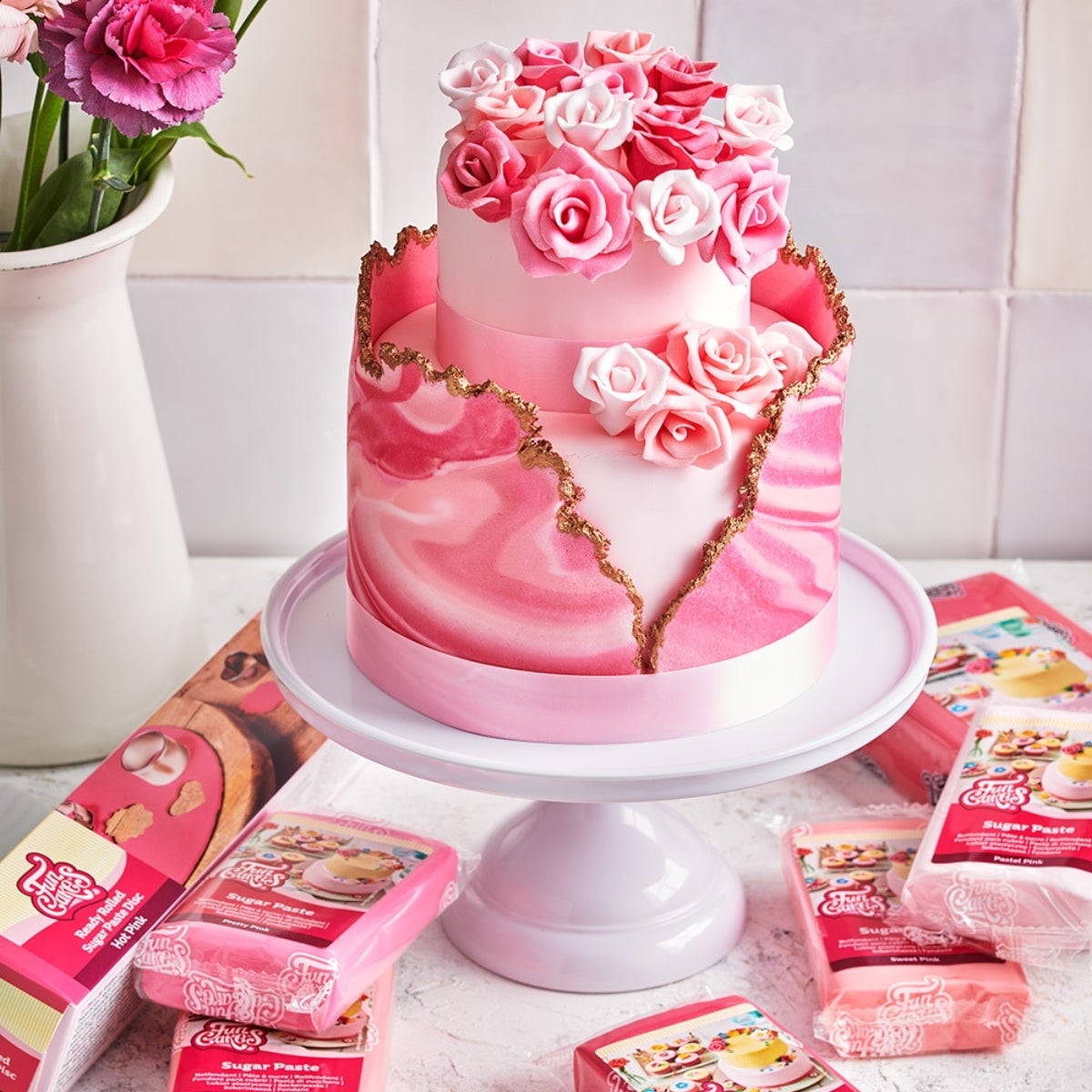 FunCakes Pâte à Sucre Sweet Pink 1 kg