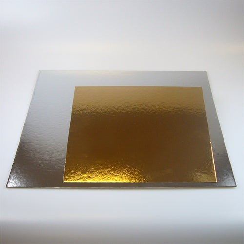 FunCakes Plateaux à gâteau - Argent/Or - Carré- 20cm pk/100