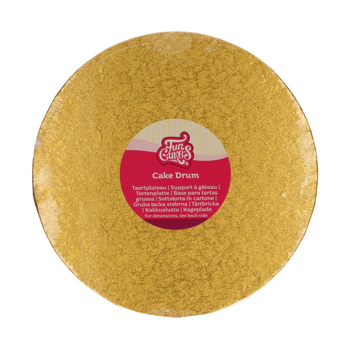 FunCakes Cake Drum Rond Ø20 cm - Or