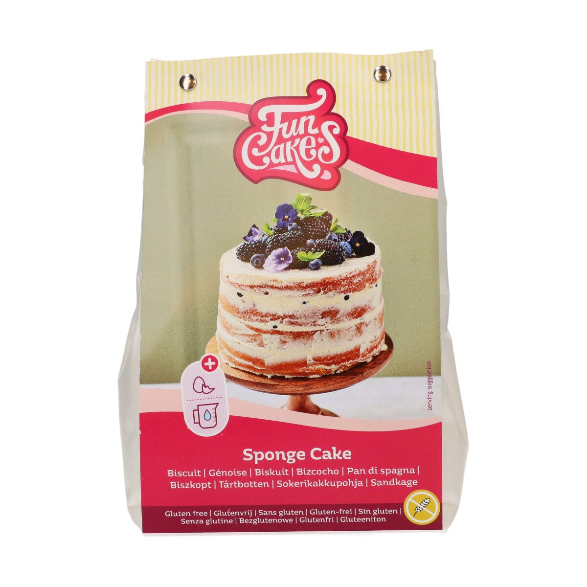 FunCakes Mix pour Génoise, Sans Gluten 500 g