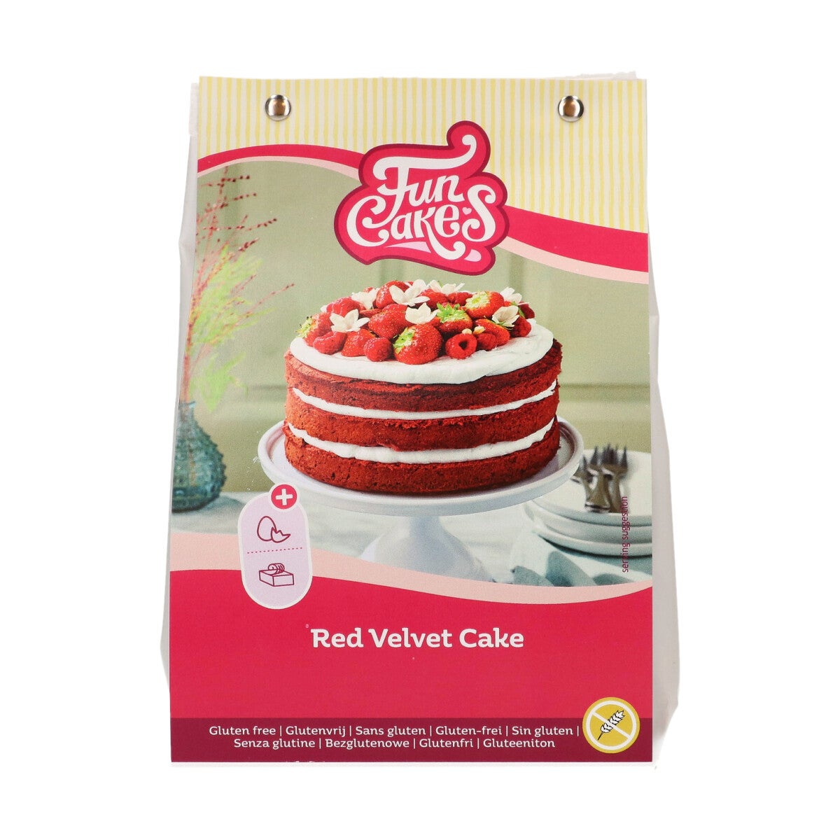 FunCakes Mix pour Red Velvet Cake, Sans Gluten 400 g