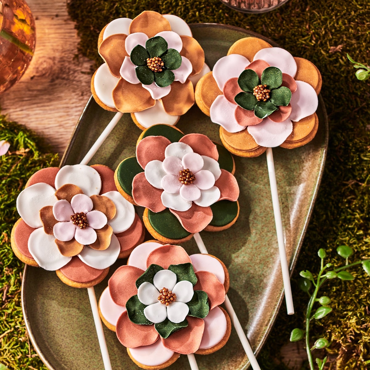 FunCakes Pâte à Sucre Multipack Shimmering Garden 5x100g