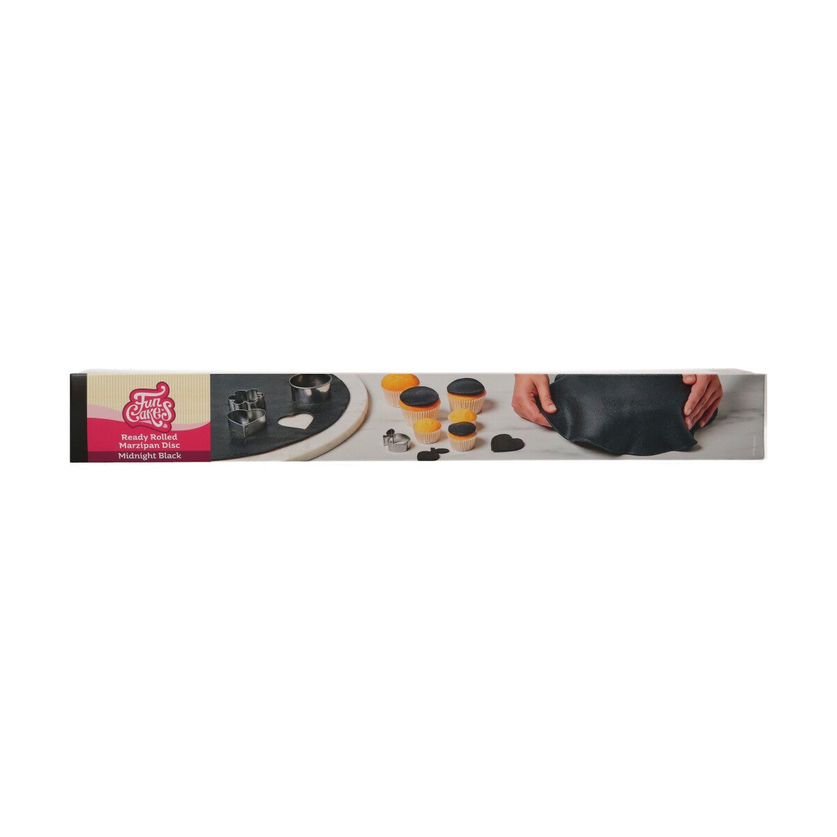 FunCakes Disque de Massepain Roulé prêt à l'Emploi Midnight Black 400g