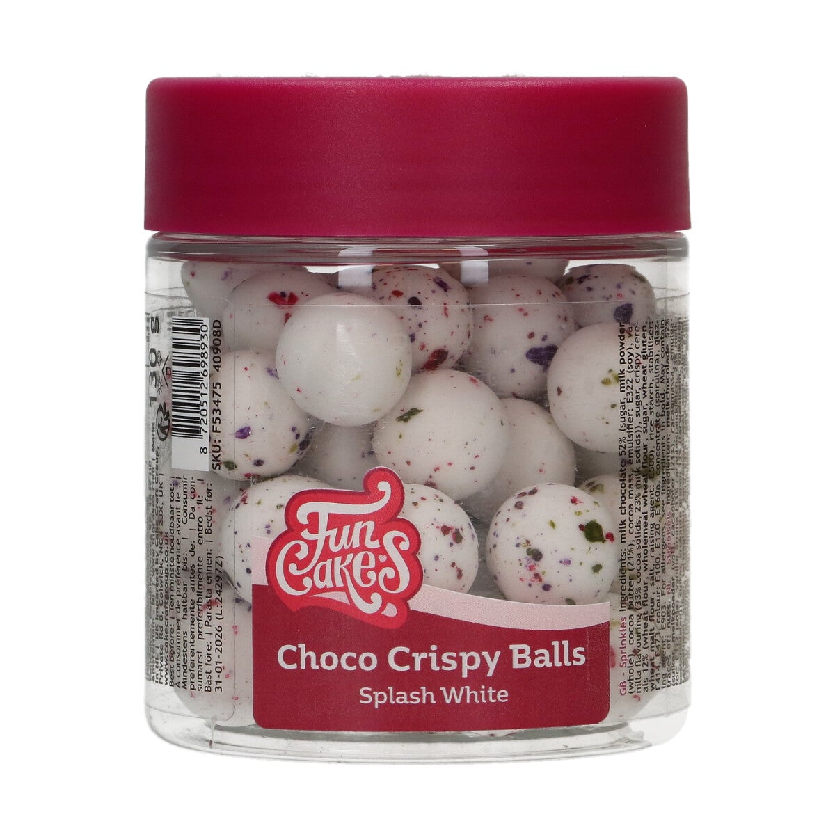 FunCakes Boules Choco Croustillantes - Matt Colour Splash 130g
