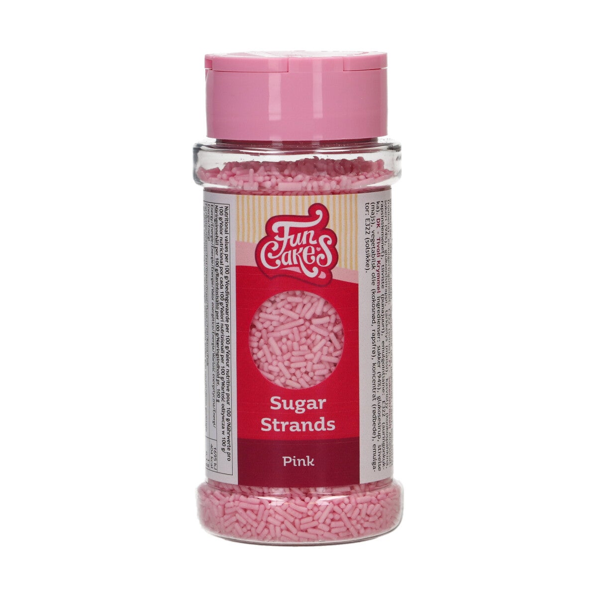 FunCakes Sugar Strands Rose 80 g