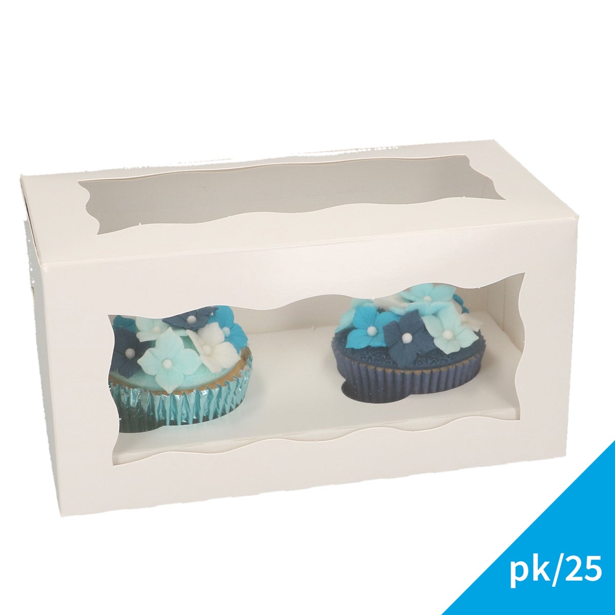 FunCakes Boîte à Cupcakes 2 - Blanc pk/25