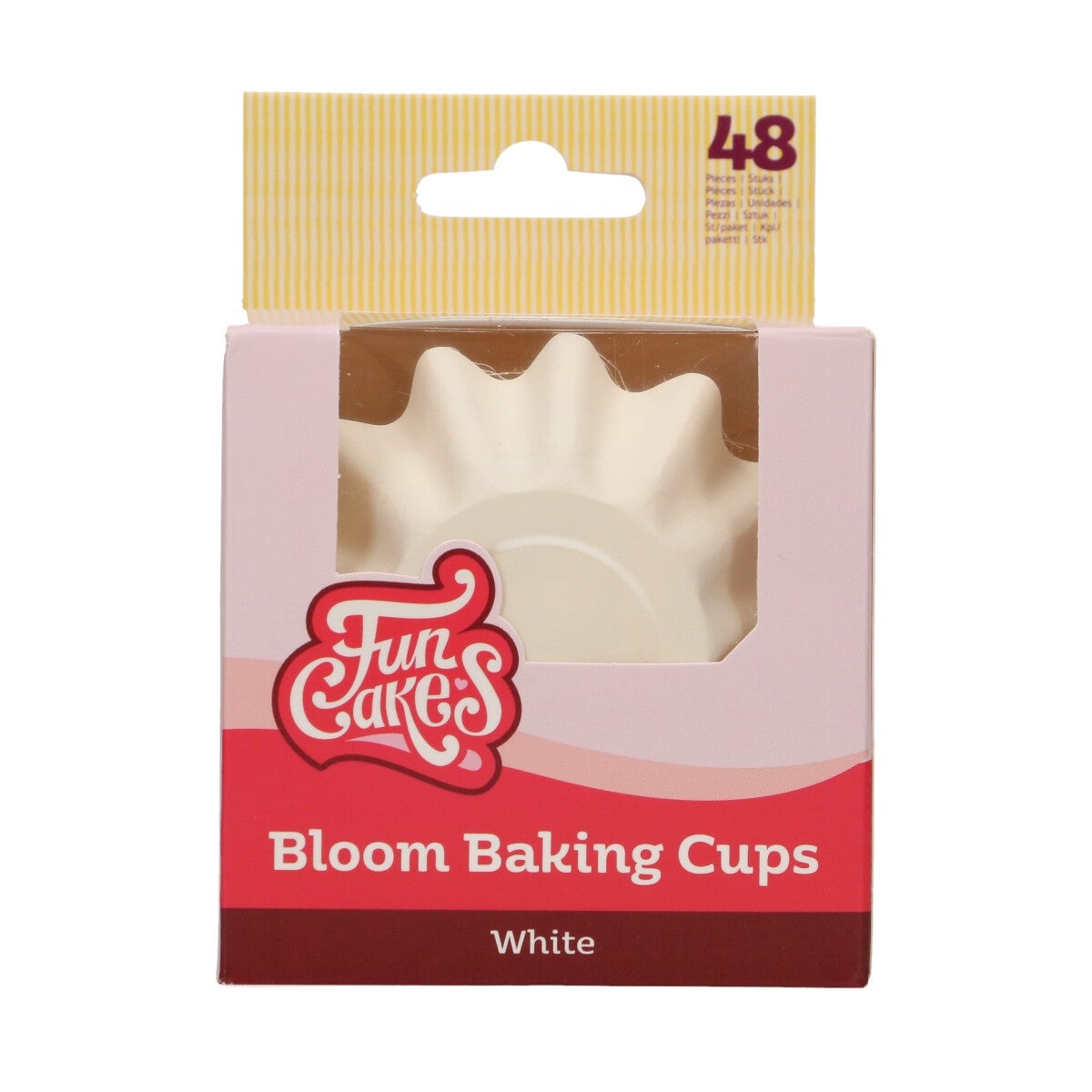 FunCakes Caissettes à Cupcake Bloom - Blanc pk/48