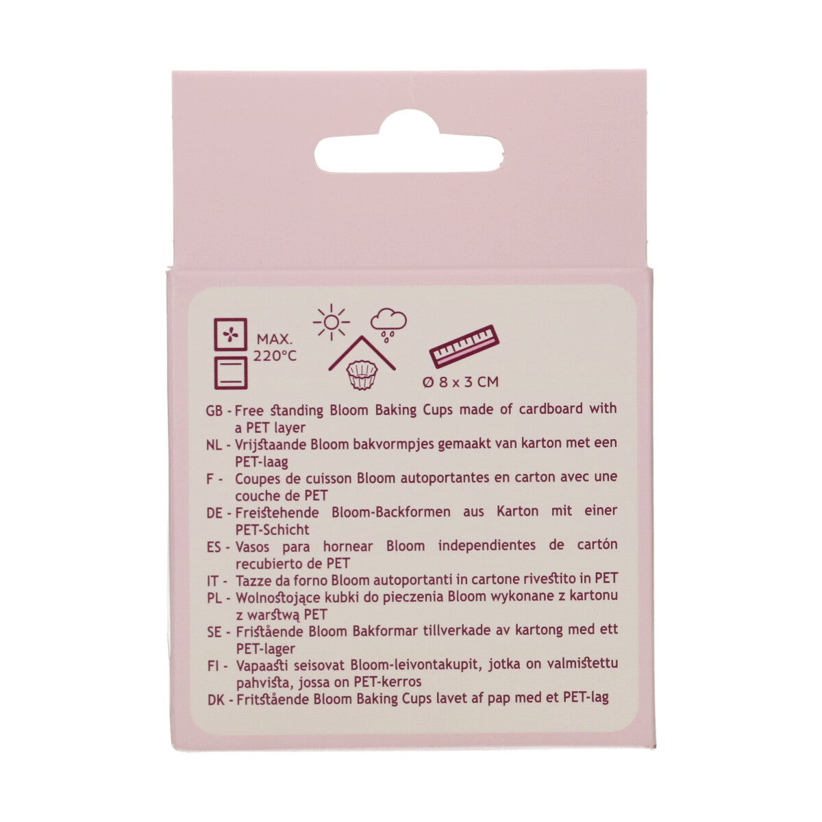 FunCakes Caissettes à Cupcake Bloom - Blanc pk/48