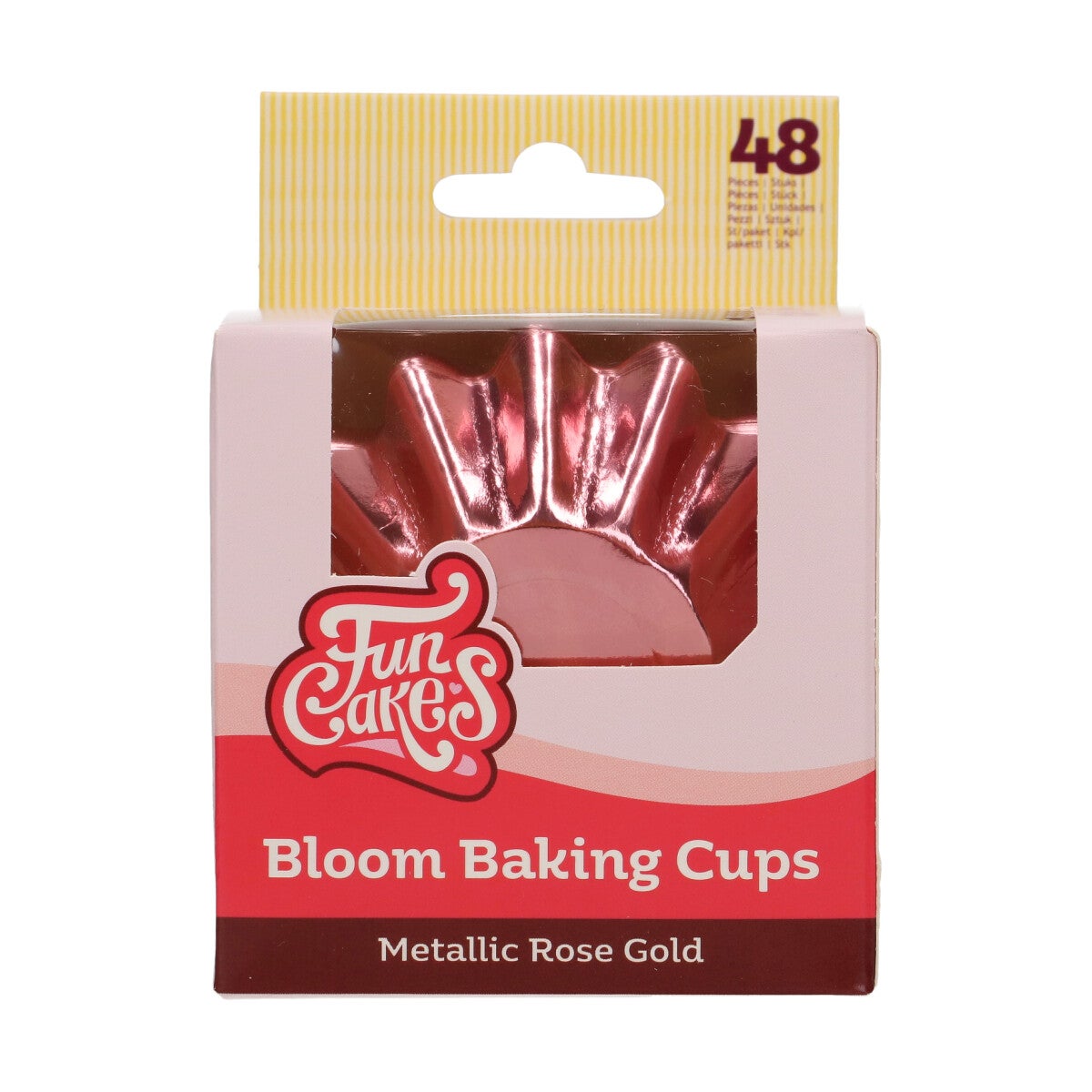 FunCakes Caissettes à Cupcake Bloom - Or Rose Métallique pk/48