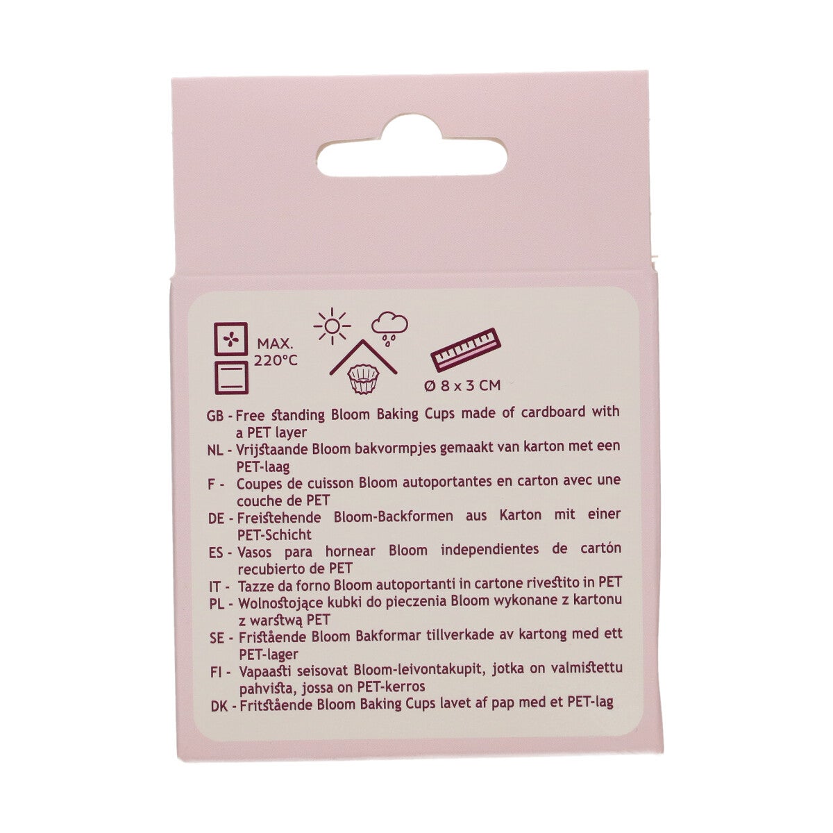 FunCakes Caissettes à Cupcake Bloom - Or Rose Métallique pk/48