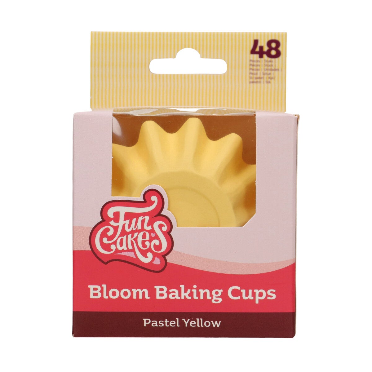 FunCakes Caissettes à Cupcake Bloom - Jaune Pastel pk/48