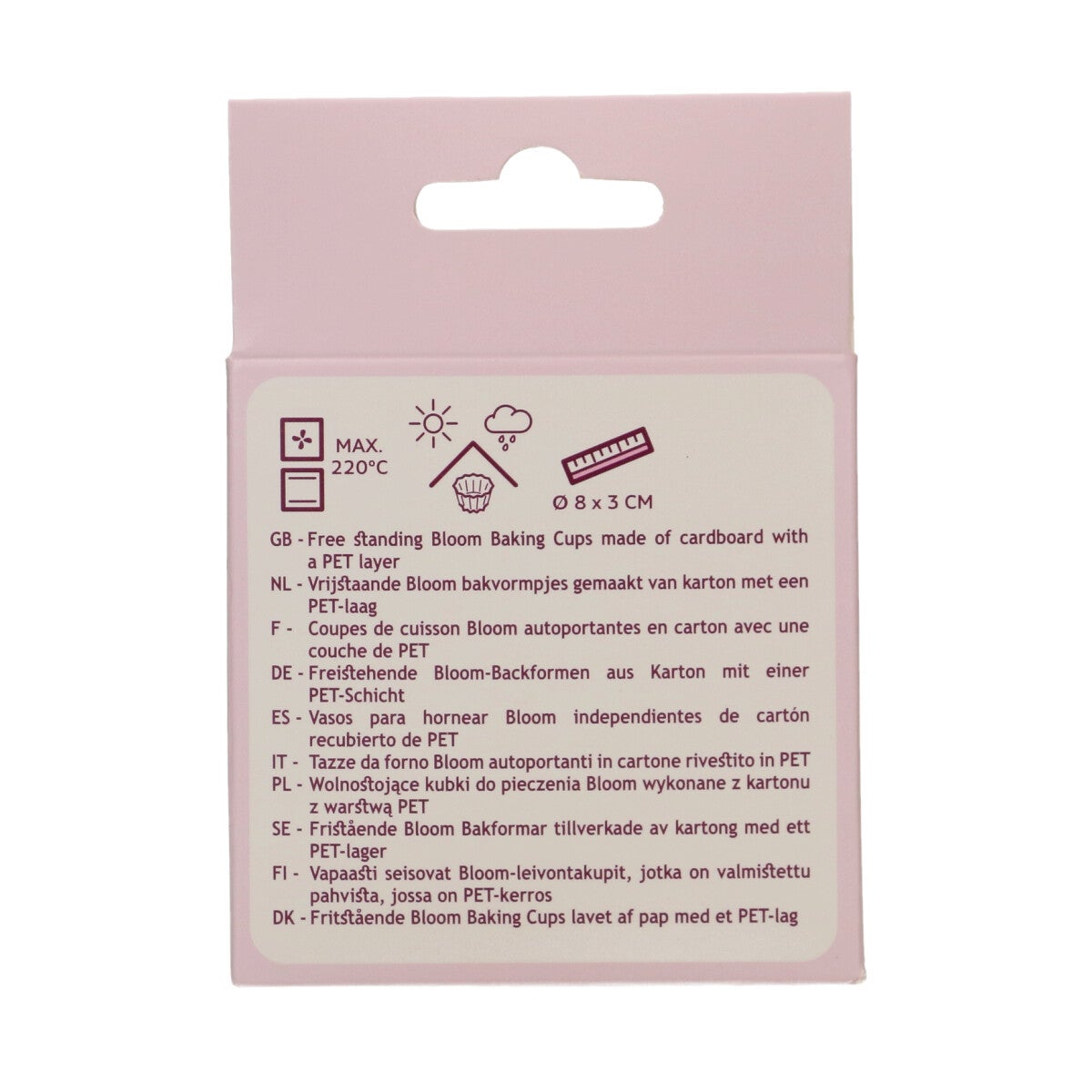 FunCakes Caissettes à Cupcake Bloom - Rose Pastel pk/48