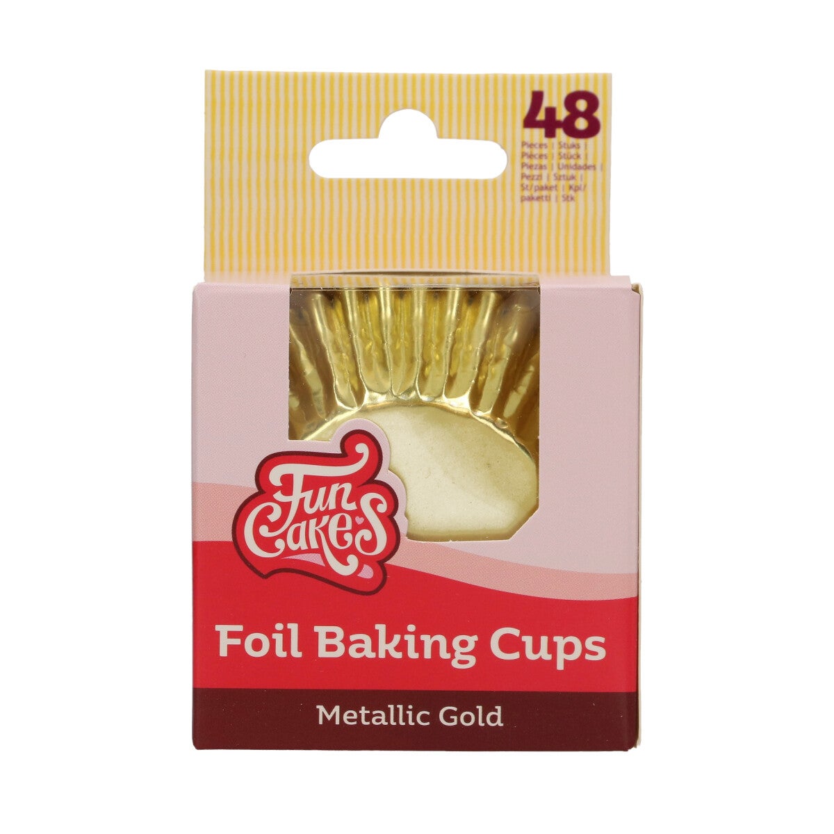 FunCakes Caissettes à Cupcake Feuille - Or métallique pk/48