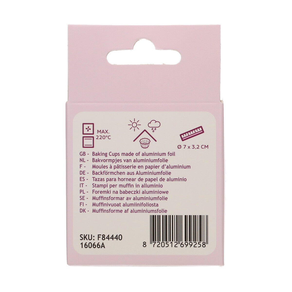 FunCakes Caissettes à Cupcake Feuille - Argent métallique pk/48