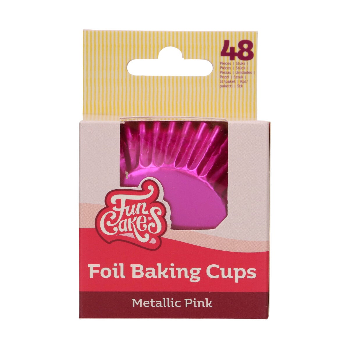 FunCakes Caissettes à Cupcake Feuille - Rose Métallique pk/48