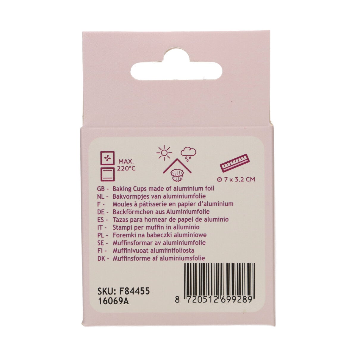 FunCakes Caissettes à Cupcake Feuille - Rose Métallique pk/48