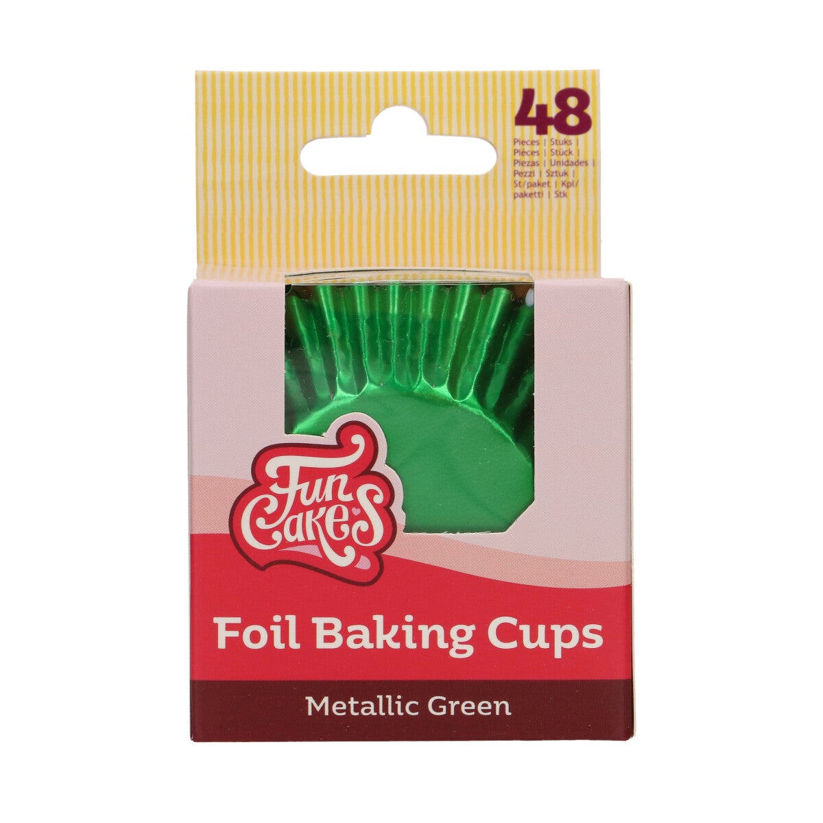 FunCakes Caissettes à Cupcake Feuille - Vert Métallique pk/48